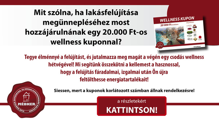 Wellness kupon akció